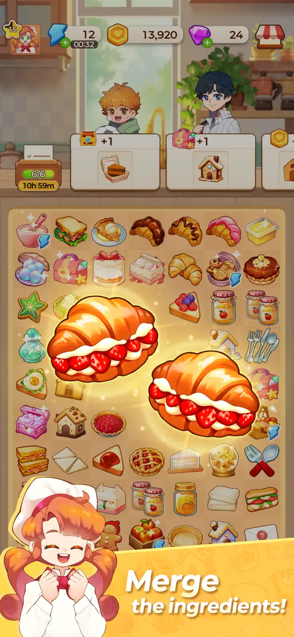 #2. Dream Recipe : Merge Cooking (iOS) By: Aloha Factory