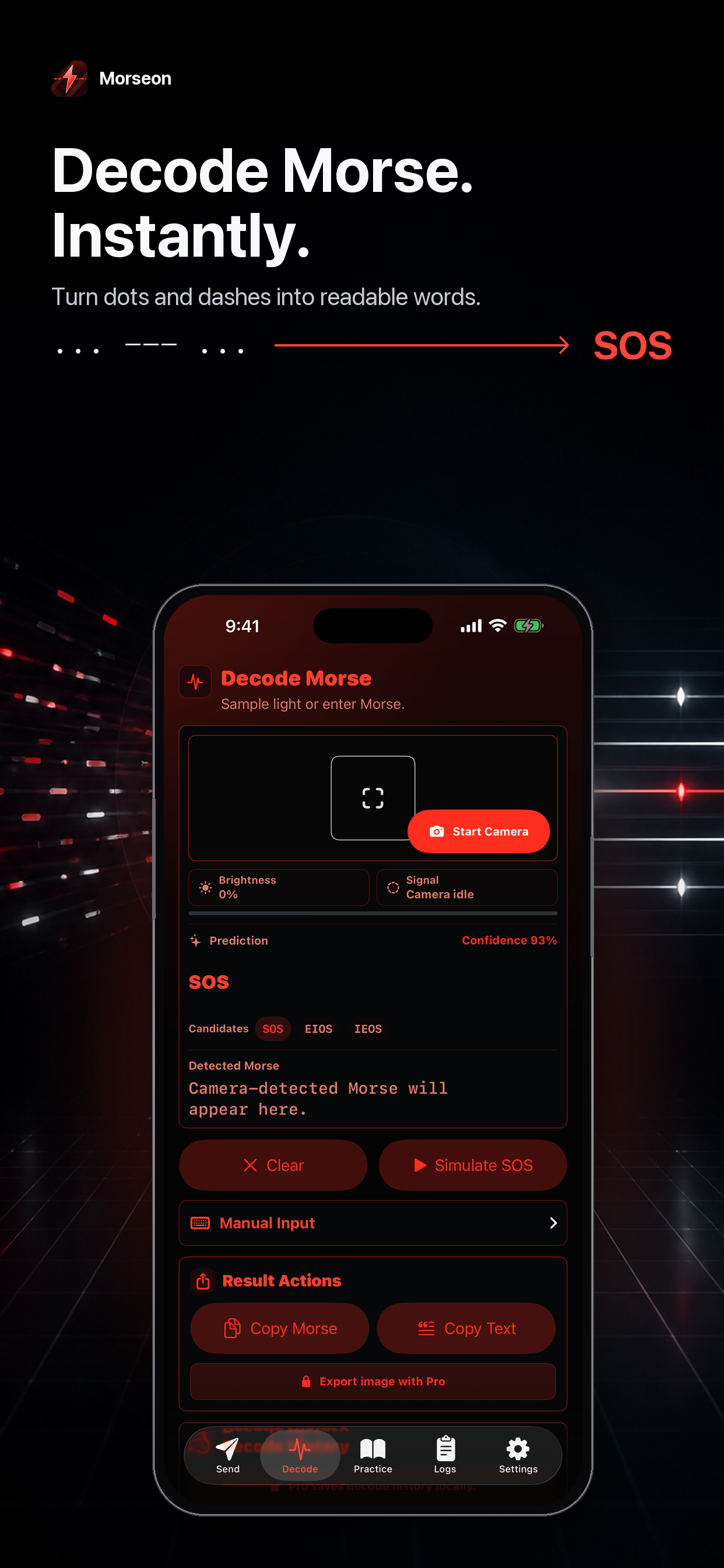 Morseon - Morse Code Toolkit screenshot 3