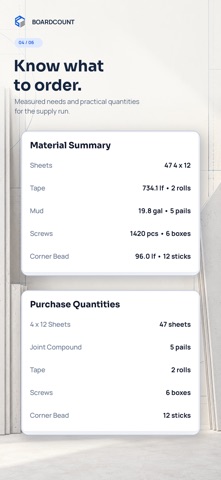 BoardCount - Drywall Estimator Screenshot 4 of 6
