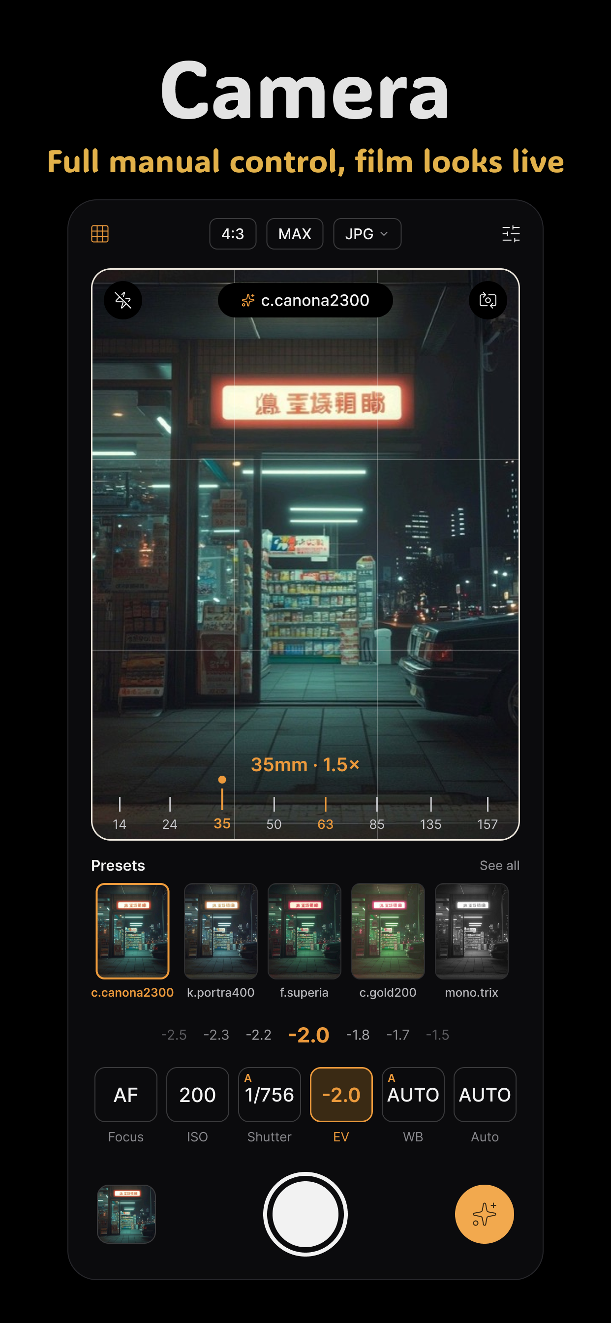 Fimii - Photo Editor & Presets screenshot 3