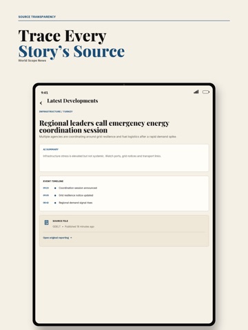 World Scope News iPad screenshot