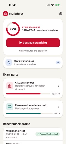 Danish Citizenship Test Prep screenshot 1
