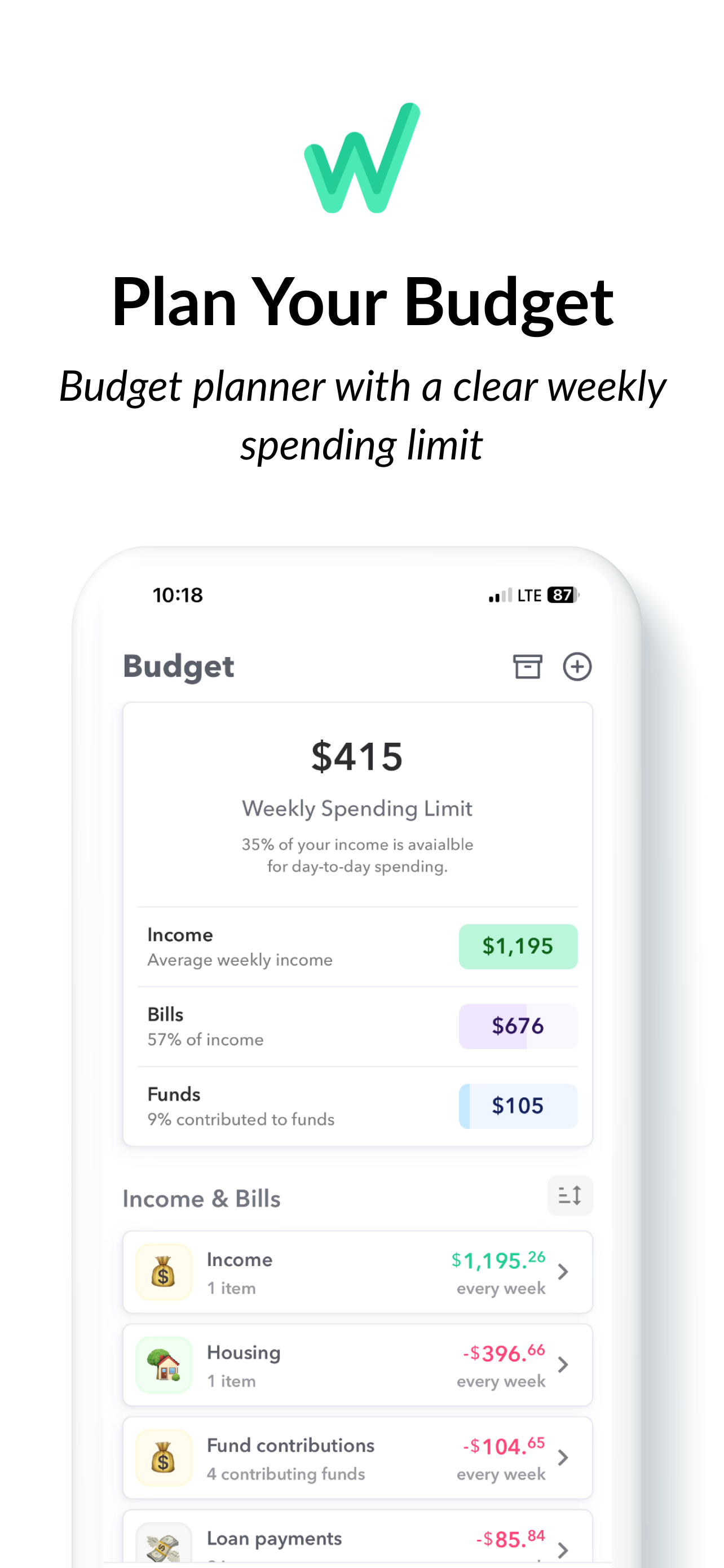 Weekly: Budget Planner App