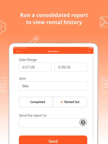Rental Business Management App iPad screenshot