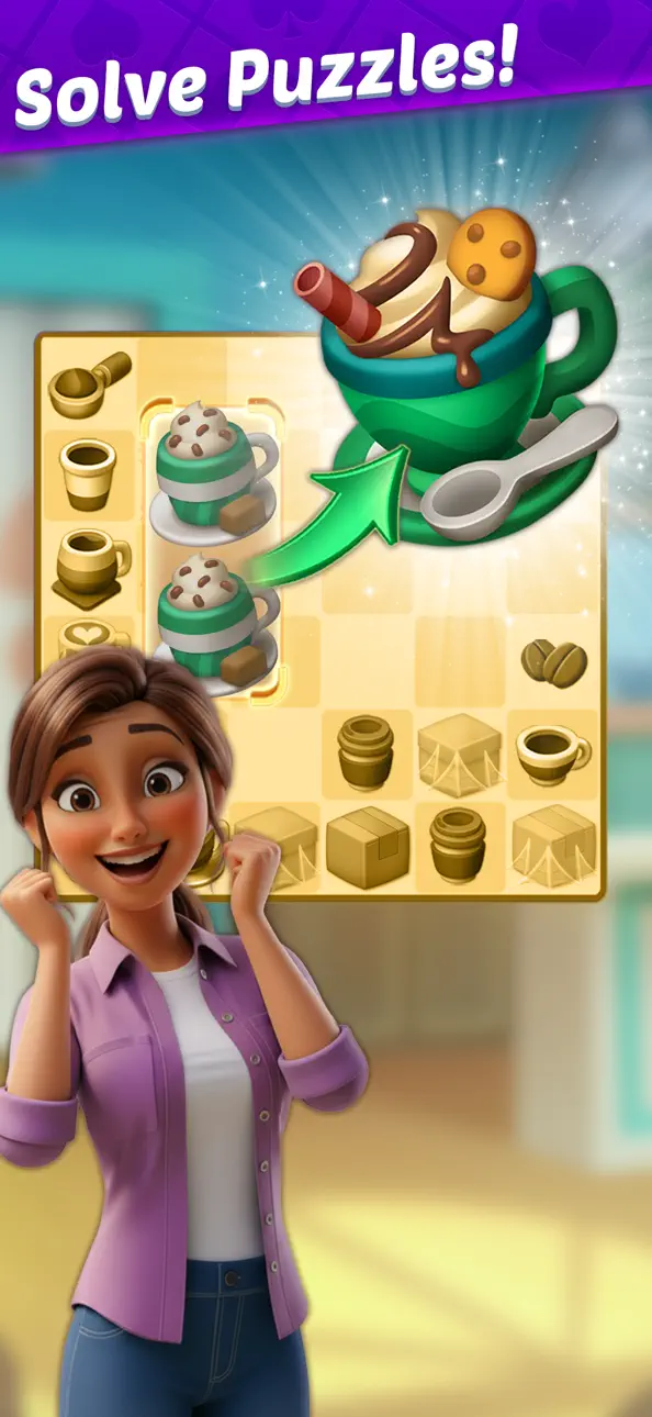 Solitaire Story: Ava's Manor iOS Mod IPA screenshot 3 - iOS game interface
