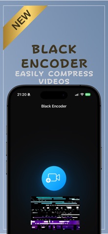 VideoCompressor: Black Encoder Screenshot 1 of 2