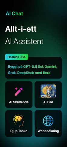 AI-chatbot och designassistent iPhone screenshot 1