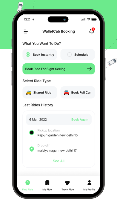 WalletCab Screenshot 1 - AppWisp.com