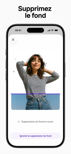 Capture d'écran de Photoroom: Editeur Photo IA sur iPhone 2