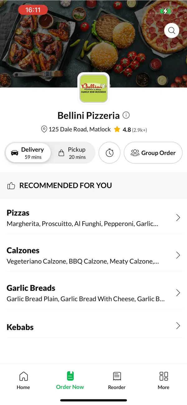 Screenshot #3 pour Bellini Pizzeria.