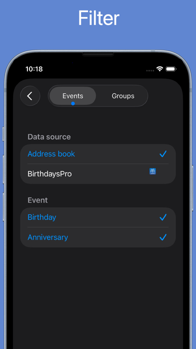 BirthdaysPro HD screenshot 5