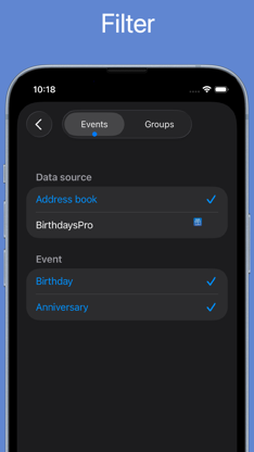 BirthdaysPro HD screenshot 5