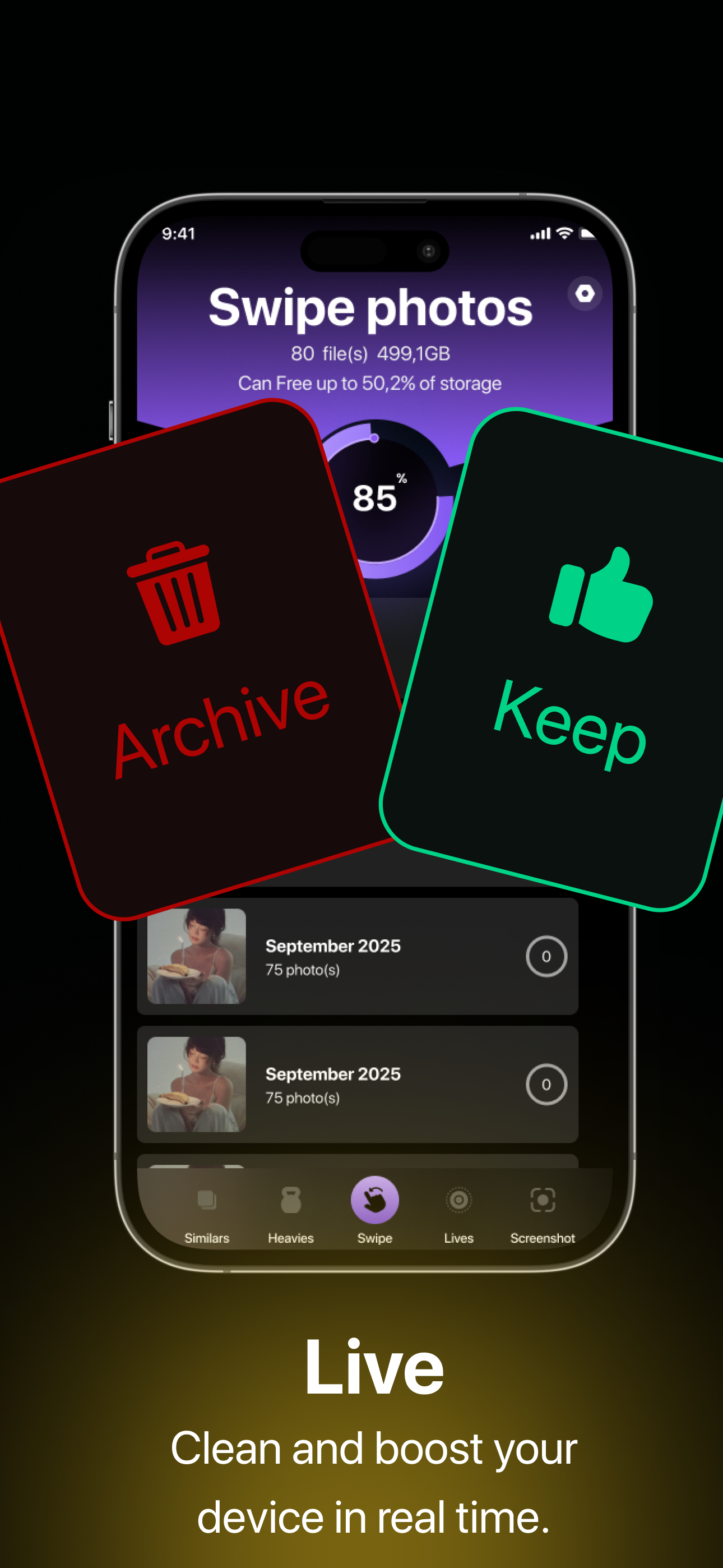 Storage Cleaner - Photo Swipe screenshot 4