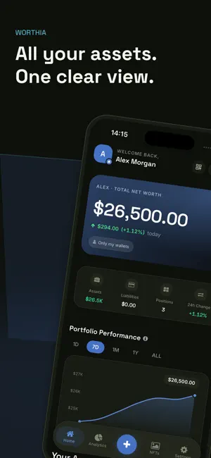 Worthia: Net Worth Tracker screenshot 1