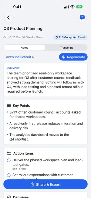 Autopen: Transcripts & Notes screenshot 2