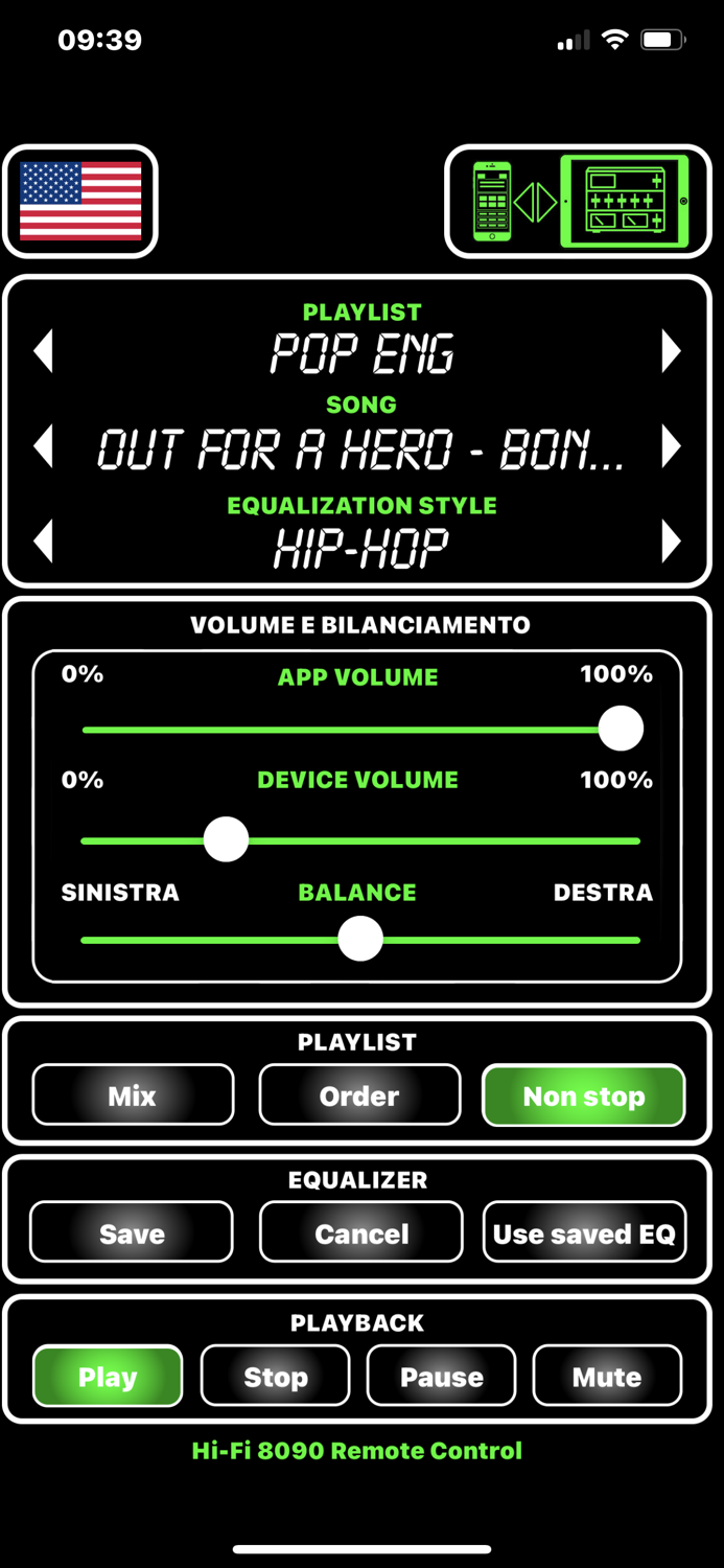 Hi-Fi 8090 Remote Control