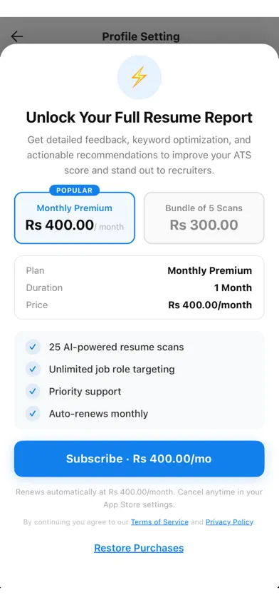 AI Resume Checker - ATS CV Fix screenshot 5