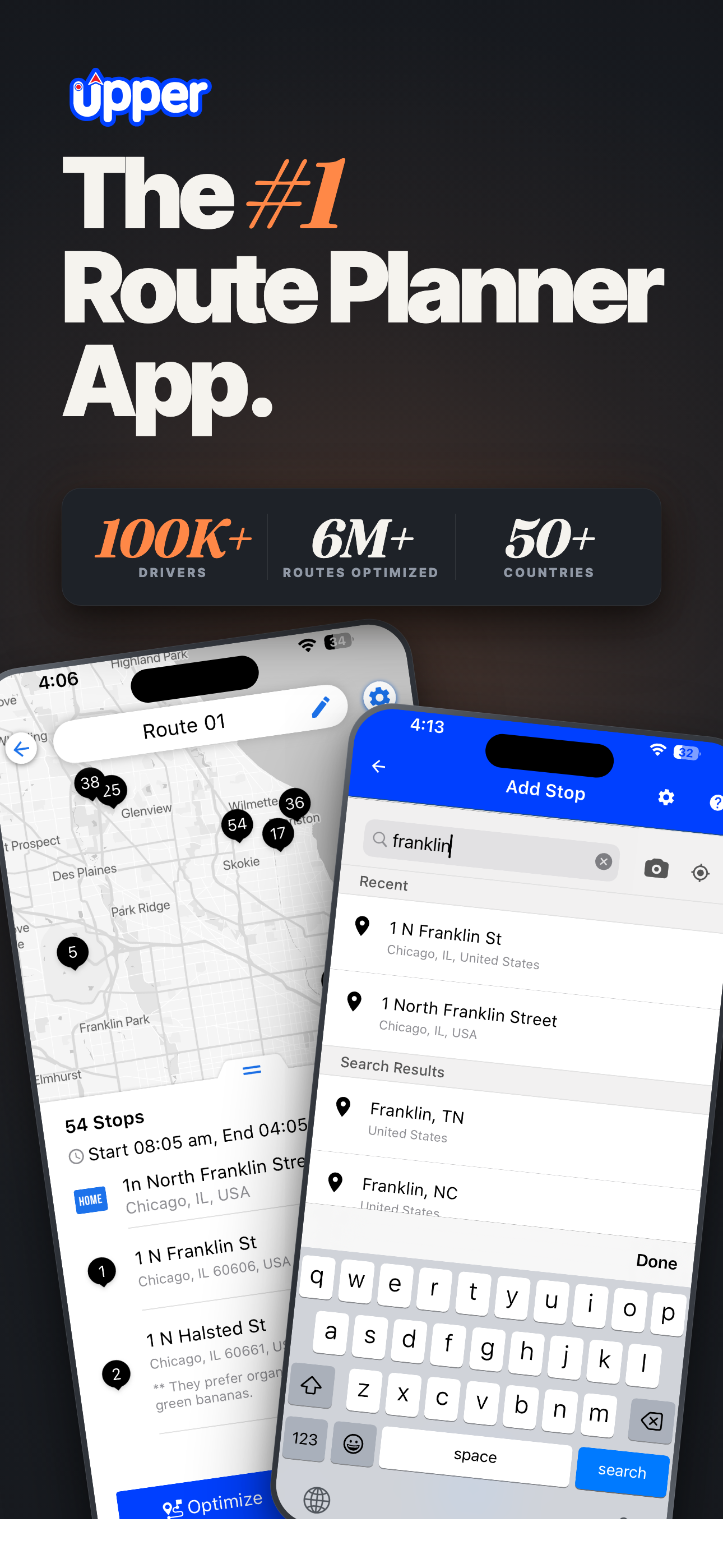 Upper: Delivery Route Planner