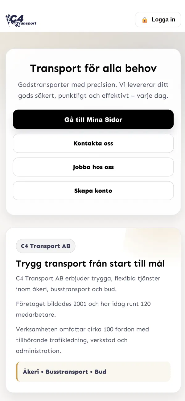 Screenshot #1 pour C4 Transport Connect