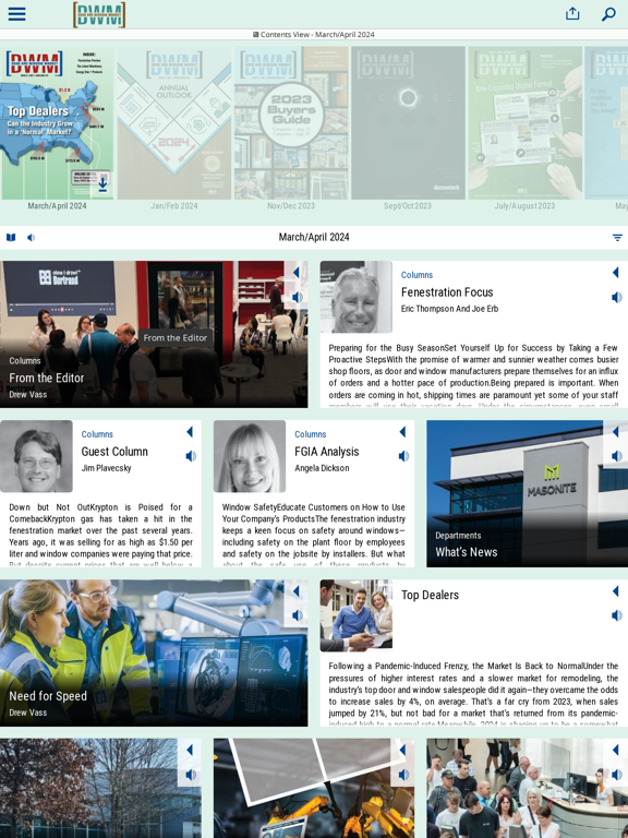 DWM Mag iPad screenshot 6 - News app