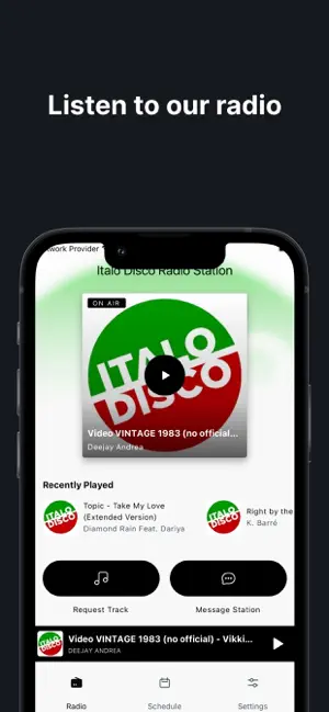 Italo Disco Radio Station screenshot 1