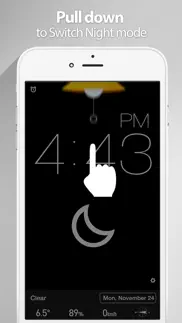 red clock - weather & alarm iphone screenshot 3
