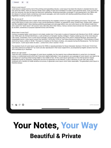 Noteorius iPad screenshot