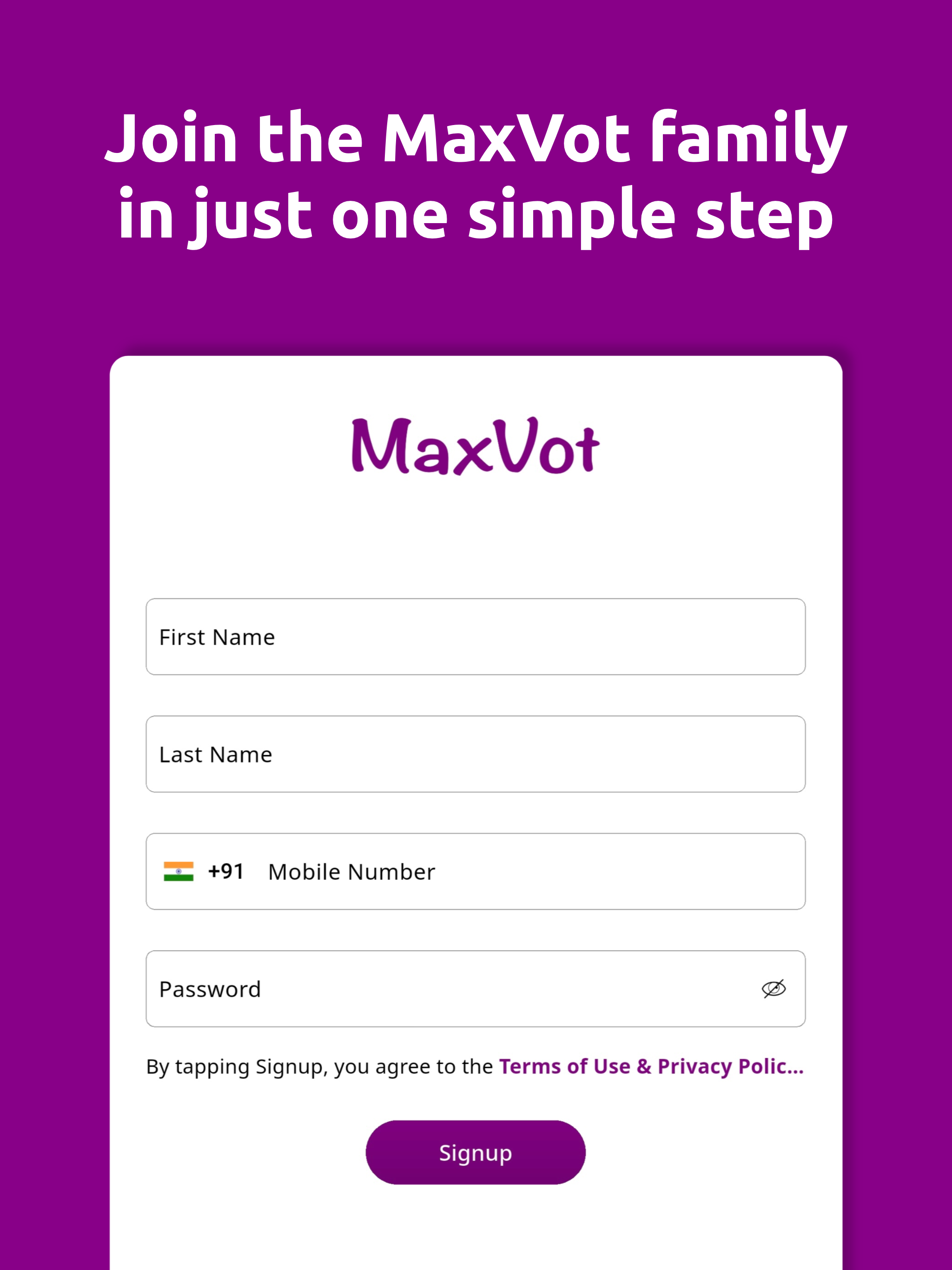 MaxVot Social Media