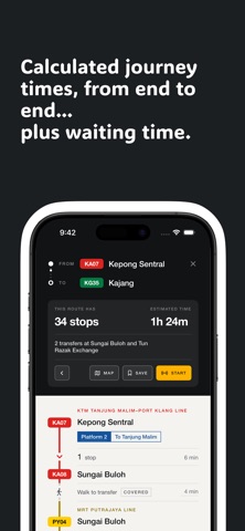 KL Trains: MRT LRT Planner Screenshot 8 of 10