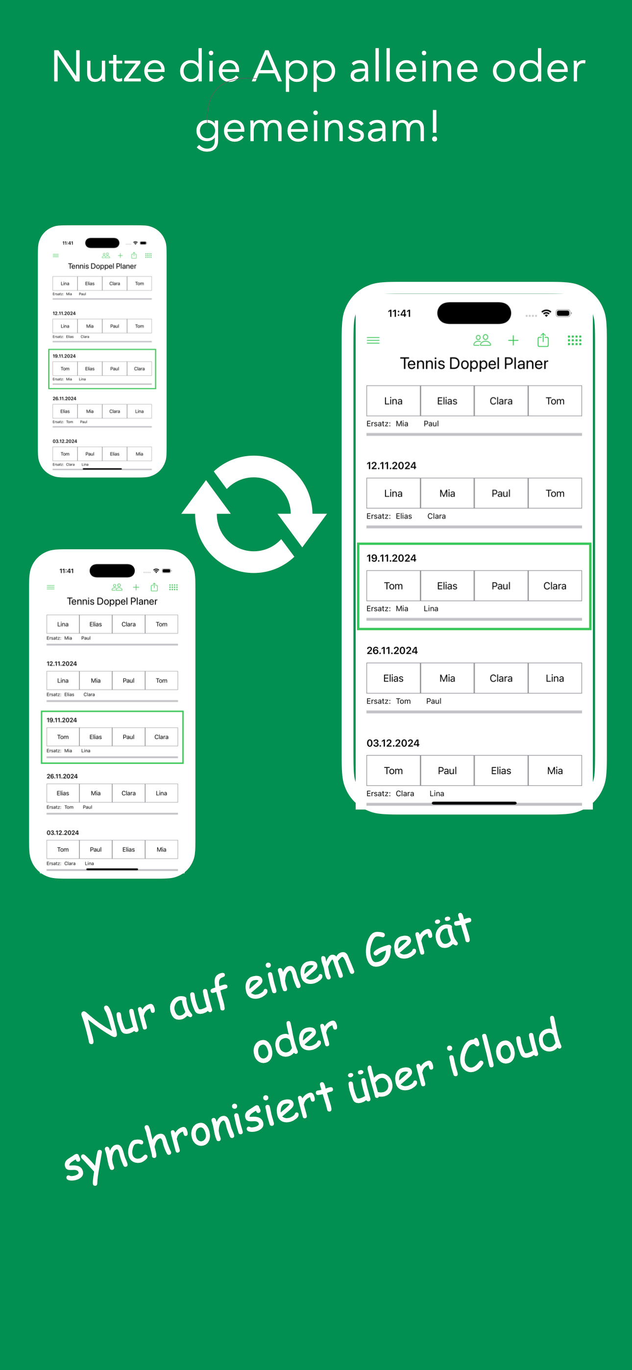 Tennis Doppel Planer screenshot 4