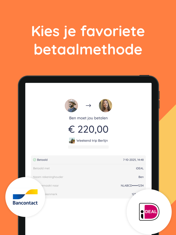 WieBetaaltWat - Splitser iPad app afbeelding 7