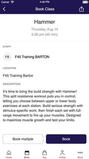 Mindbody x F45 screenshot 3