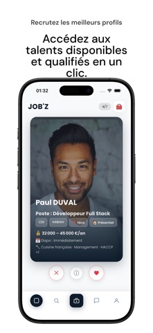JOB'Z – Swipe Match Travail screenshot 3