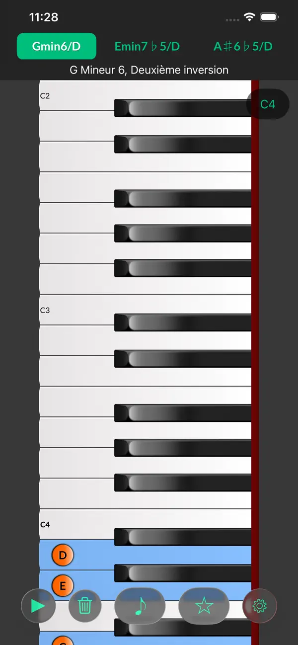 Screenshot #2 pour Reverse Chord Finder Pro