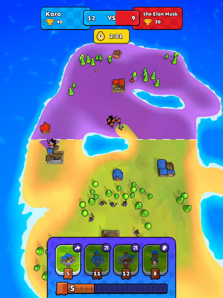 #1. Tiny Clash! (iOS) 由: Voodoo