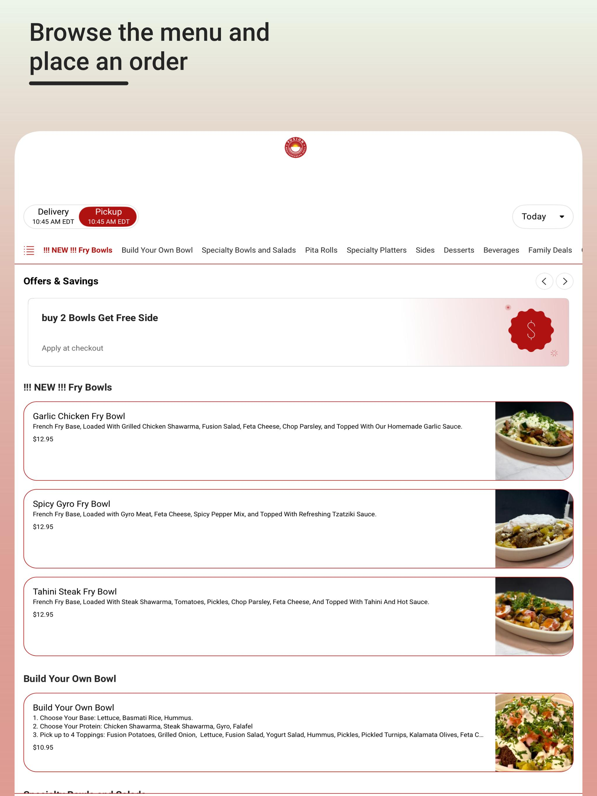 Fusion Mediterranean Grill