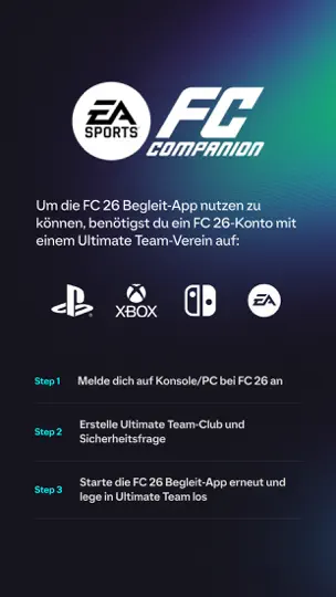 Screenshot von EA SPORTS FC™ 26 Companion auf dem iPhone 1