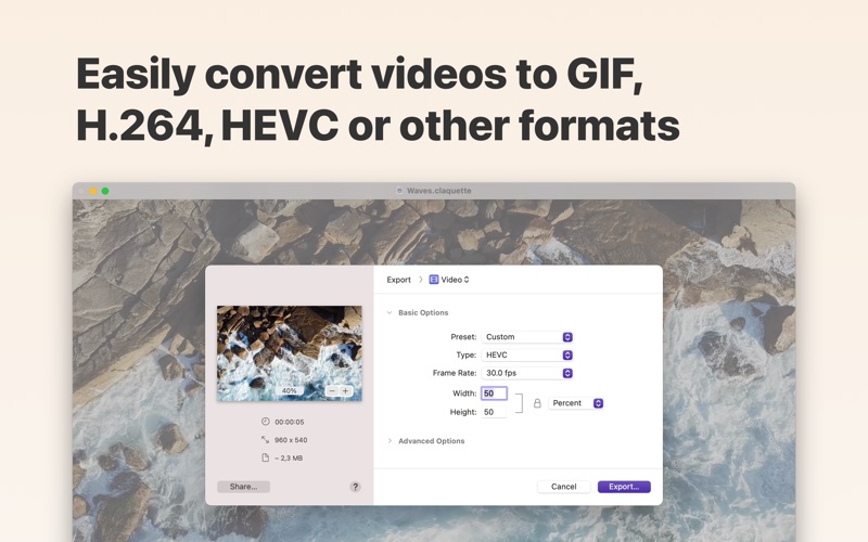 Screenshot #3 pour Claquette - GIF & Video Tool