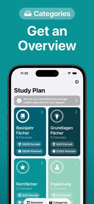 ETH Study Planner screenshot 2