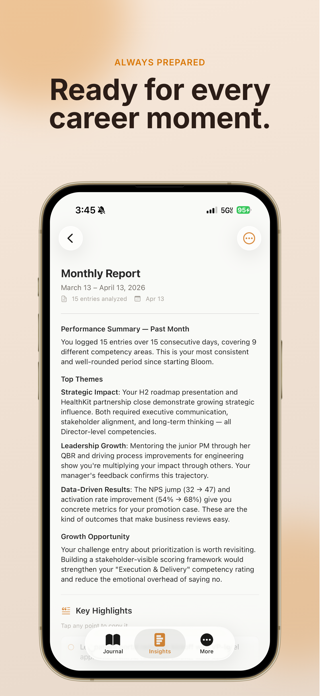 Bloomly - Career Journal Screenshot 3 of 10