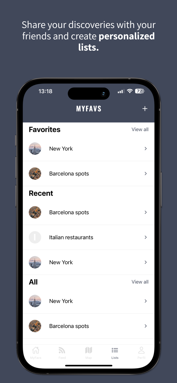 MyFavs Your Top Spots