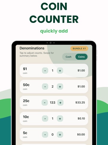 Money Counter: Cash & Coins iPad screenshot