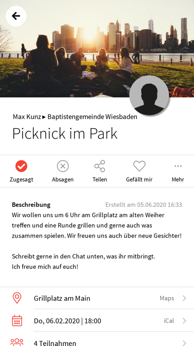 Baptistengemeinde Wiesbaden Screenshot