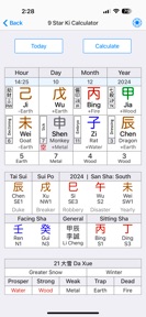 Nine Star Ki Astrology screenshot