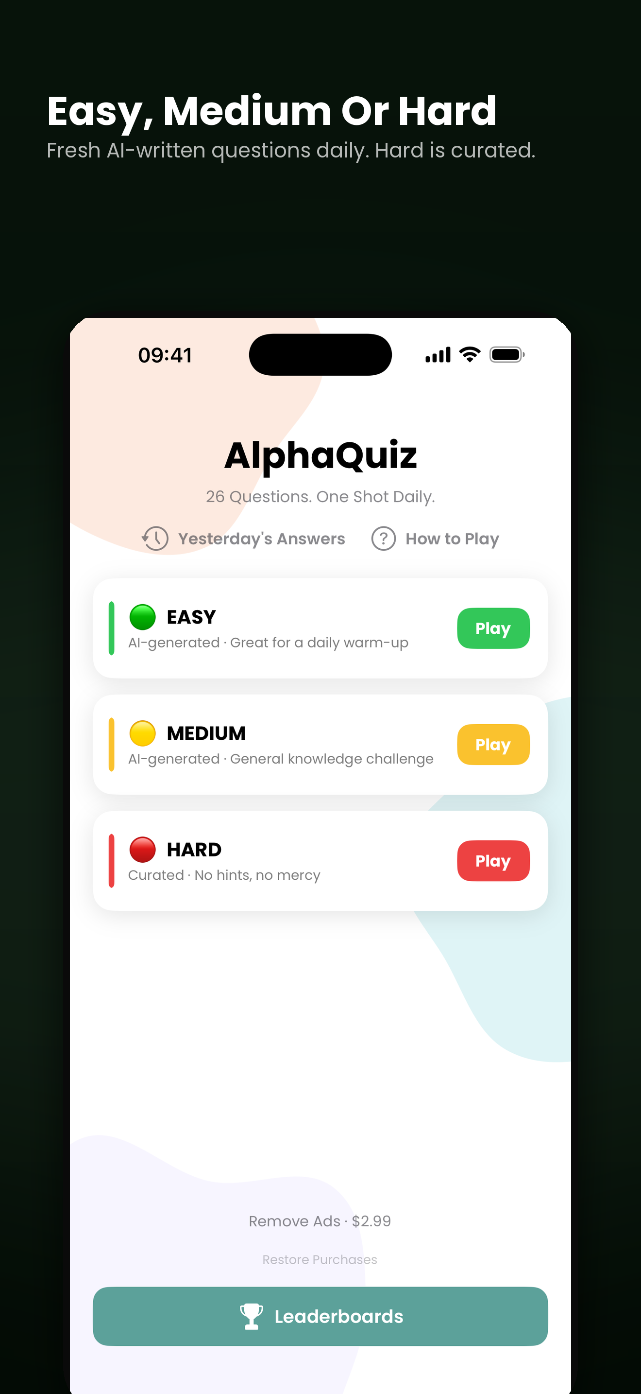 AlphaQuiz: Daily Trivia A-Z screenshot 4