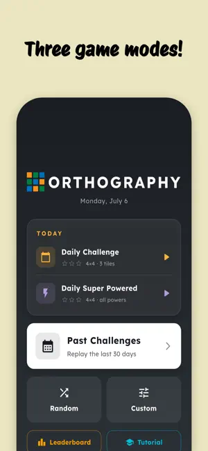 Orthography screenshot 2
