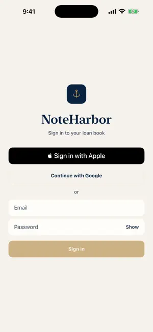 NoteHarbor screenshot 1