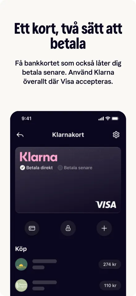 Klarna app screenshot 3