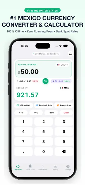 Convert Pesos to Dollars screenshot 1