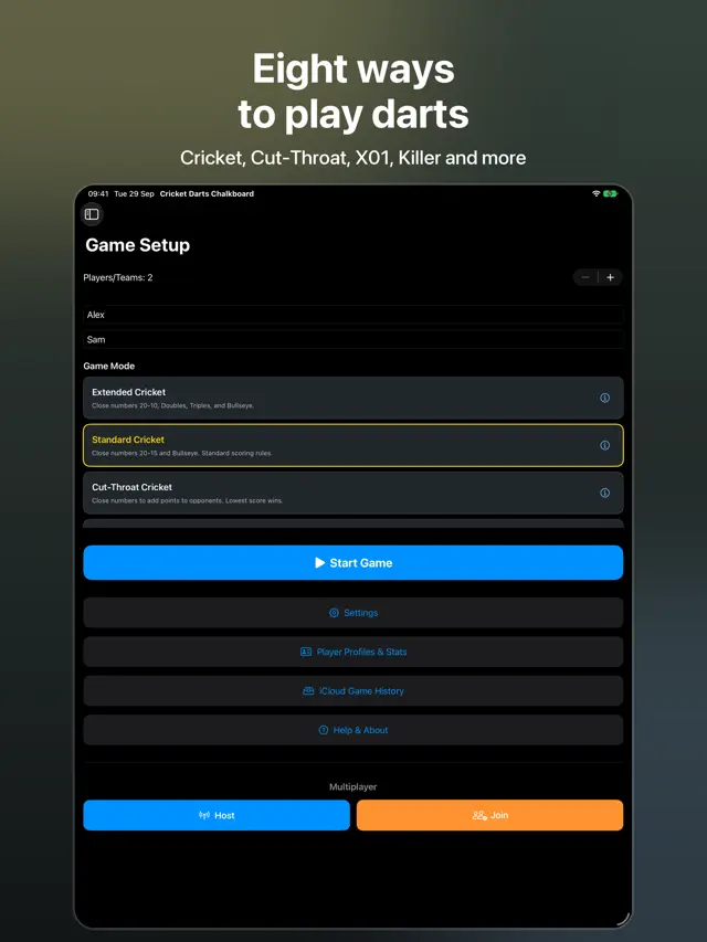 Cricket Darts Chalkboard screenshot 13